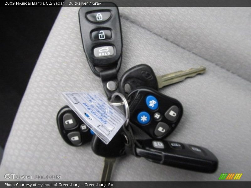 Quicksilver / Gray 2009 Hyundai Elantra GLS Sedan