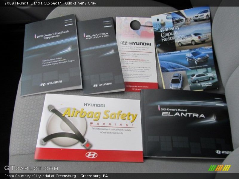 Quicksilver / Gray 2009 Hyundai Elantra GLS Sedan