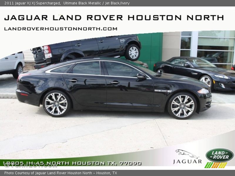 Ultimate Black Metallic / Jet Black/Ivory 2011 Jaguar XJ XJ Supercharged