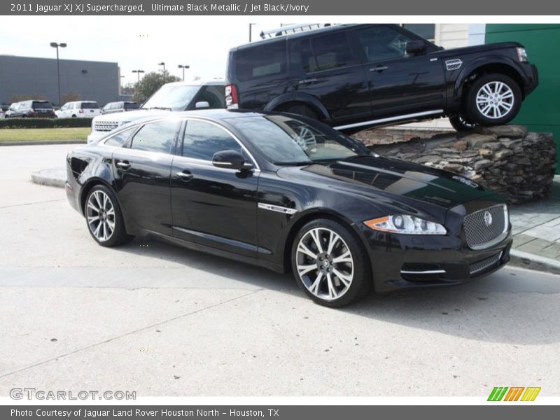 Ultimate Black Metallic / Jet Black/Ivory 2011 Jaguar XJ XJ Supercharged