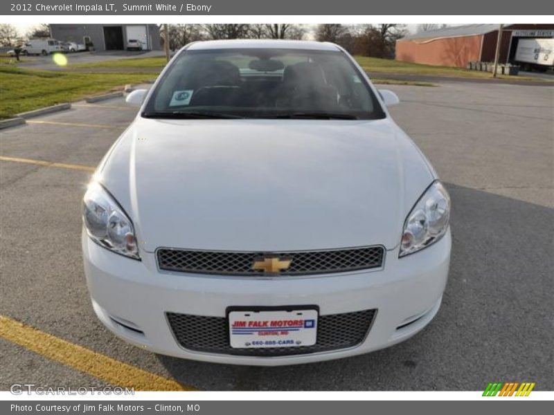 Summit White / Ebony 2012 Chevrolet Impala LT