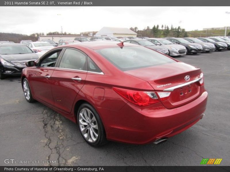 Venetian Red / Black 2011 Hyundai Sonata SE 2.0T