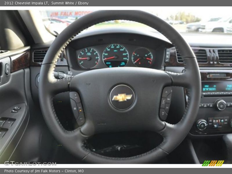 Summit White / Ebony 2012 Chevrolet Impala LT