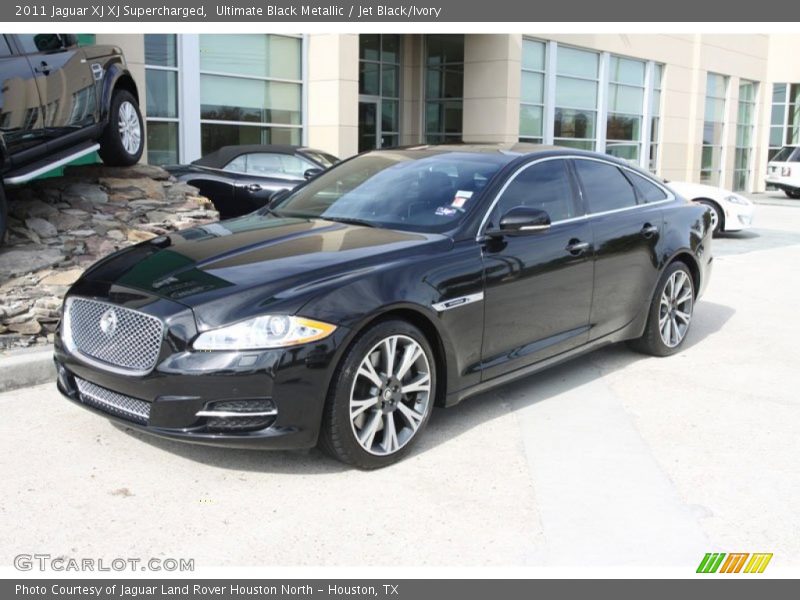 Ultimate Black Metallic / Jet Black/Ivory 2011 Jaguar XJ XJ Supercharged