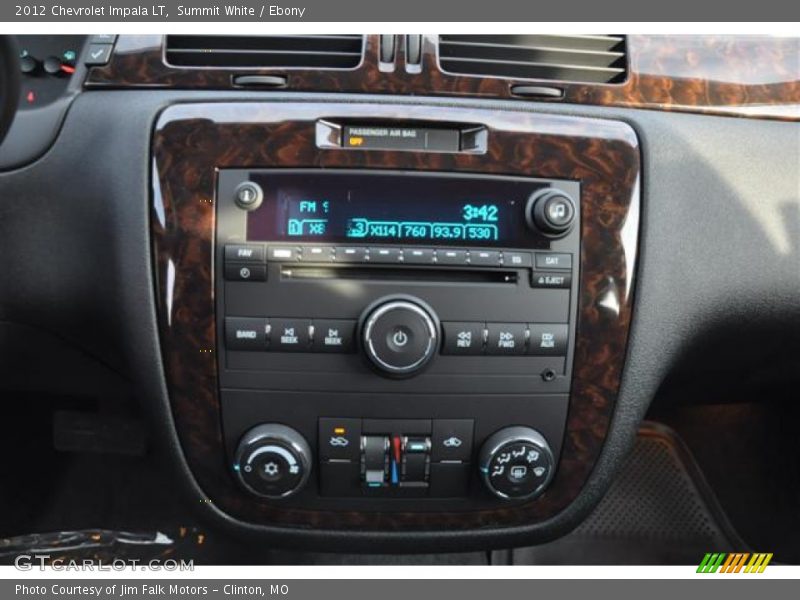 Summit White / Ebony 2012 Chevrolet Impala LT