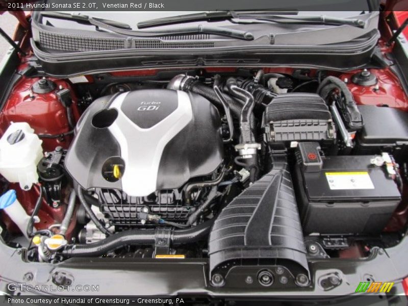 Venetian Red / Black 2011 Hyundai Sonata SE 2.0T