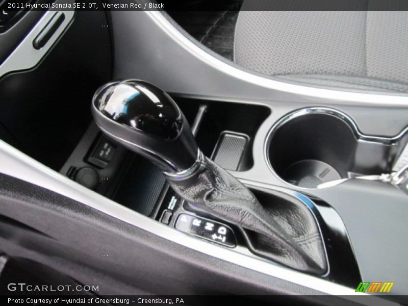 Venetian Red / Black 2011 Hyundai Sonata SE 2.0T
