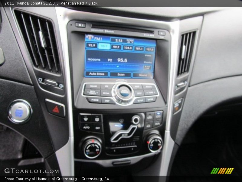 Venetian Red / Black 2011 Hyundai Sonata SE 2.0T