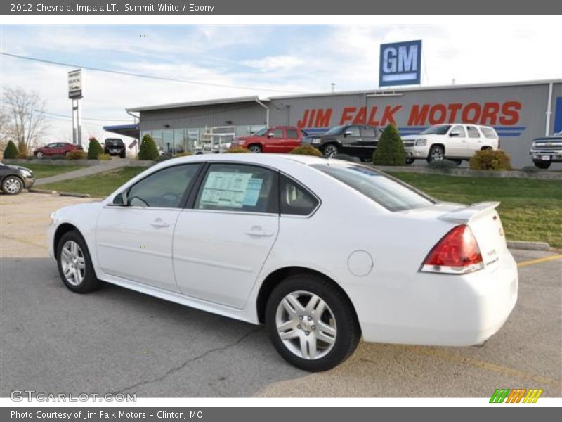 Summit White / Ebony 2012 Chevrolet Impala LT