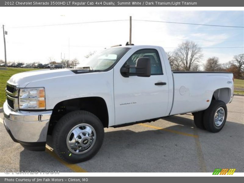 Front 3/4 View of 2012 Silverado 3500HD LT Regular Cab 4x4 Dually