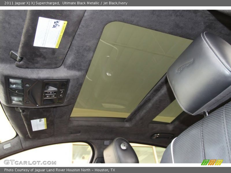 Ultimate Black Metallic / Jet Black/Ivory 2011 Jaguar XJ XJ Supercharged