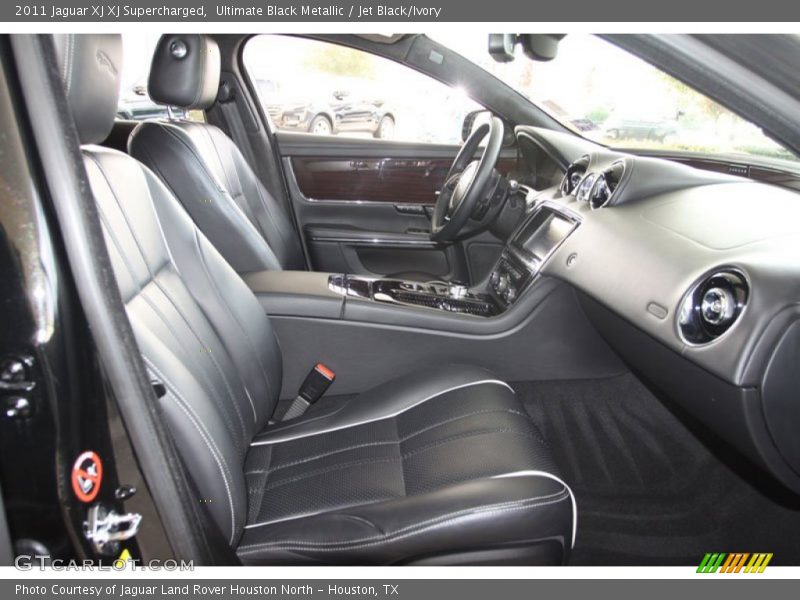 Ultimate Black Metallic / Jet Black/Ivory 2011 Jaguar XJ XJ Supercharged