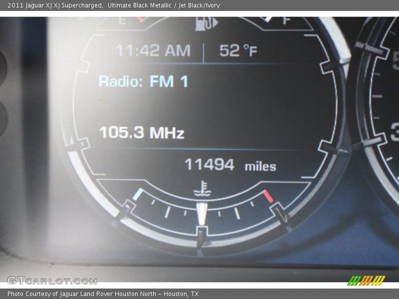 Ultimate Black Metallic / Jet Black/Ivory 2011 Jaguar XJ XJ Supercharged