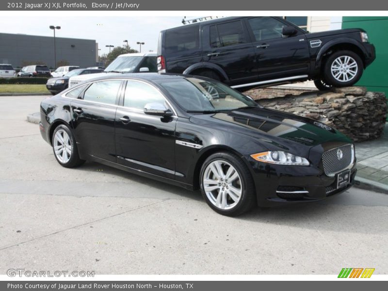 Ebony / Jet/Ivory 2012 Jaguar XJ XJL Portfolio