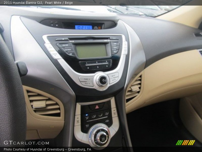Pearl White / Beige 2011 Hyundai Elantra GLS
