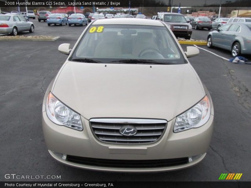 Laguna Sand Metallic / Beige 2008 Hyundai Elantra GLS Sedan