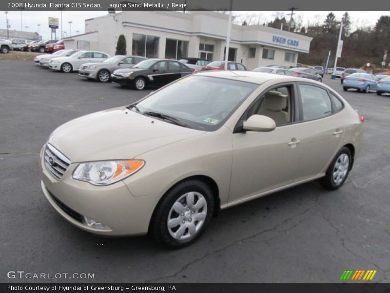 Laguna Sand Metallic / Beige 2008 Hyundai Elantra GLS Sedan