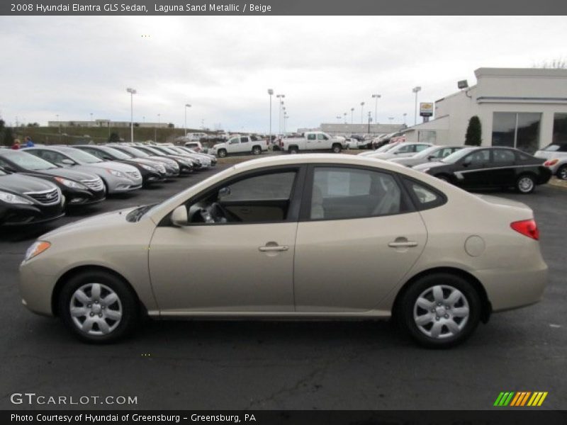 Laguna Sand Metallic / Beige 2008 Hyundai Elantra GLS Sedan