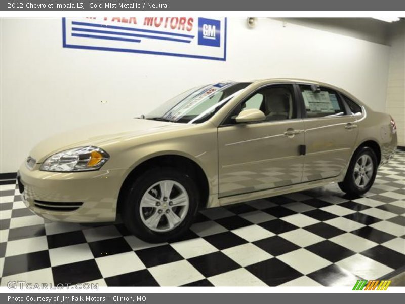 Gold Mist Metallic / Neutral 2012 Chevrolet Impala LS
