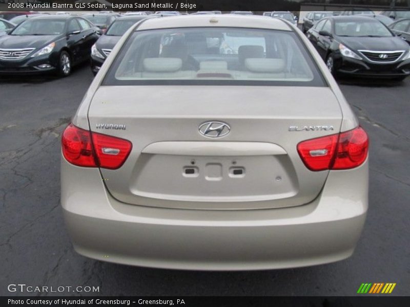 Laguna Sand Metallic / Beige 2008 Hyundai Elantra GLS Sedan