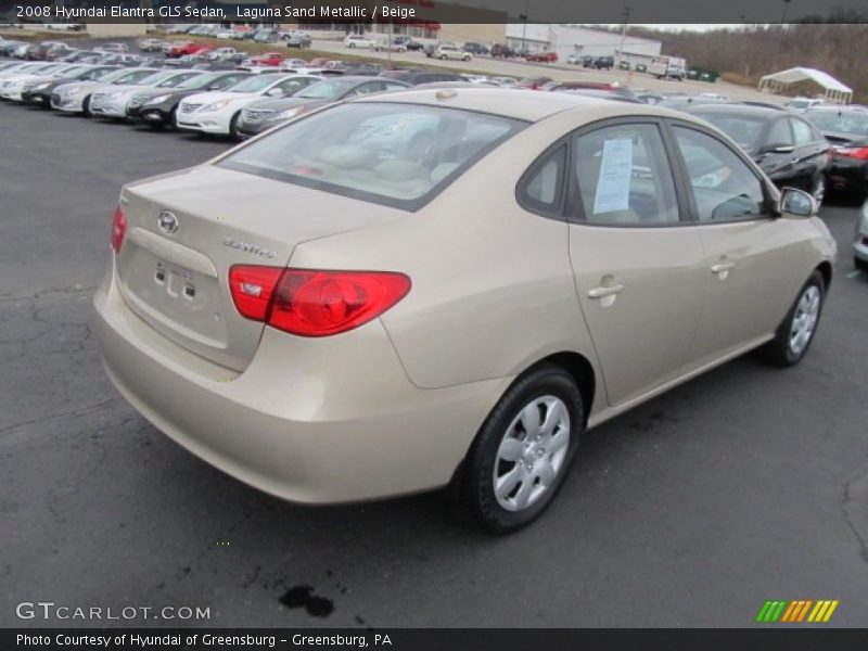 Laguna Sand Metallic / Beige 2008 Hyundai Elantra GLS Sedan