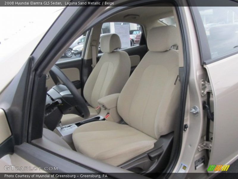 Laguna Sand Metallic / Beige 2008 Hyundai Elantra GLS Sedan