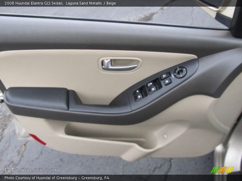 Laguna Sand Metallic / Beige 2008 Hyundai Elantra GLS Sedan