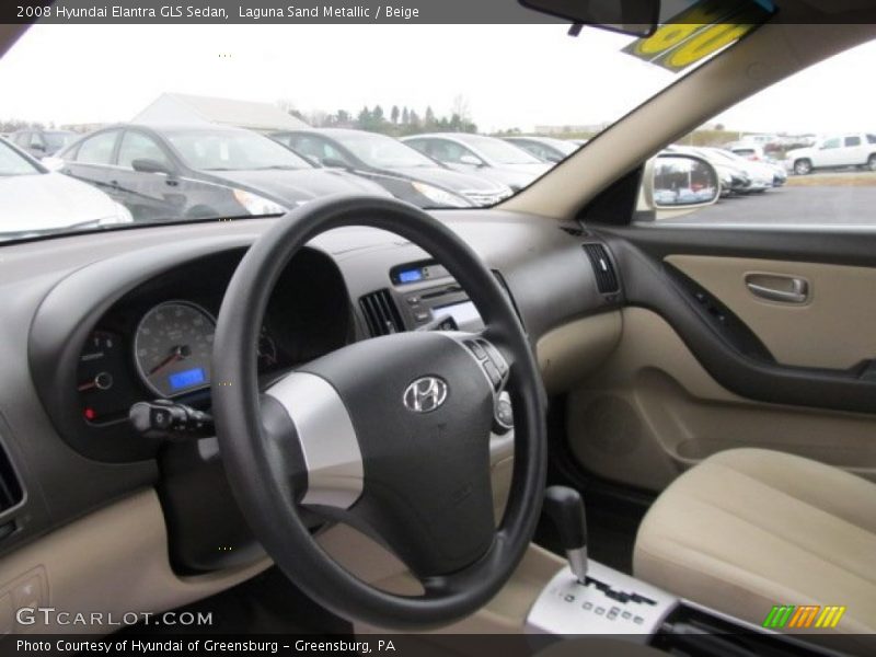 Laguna Sand Metallic / Beige 2008 Hyundai Elantra GLS Sedan