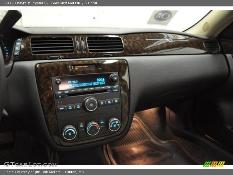 Gold Mist Metallic / Neutral 2012 Chevrolet Impala LS
