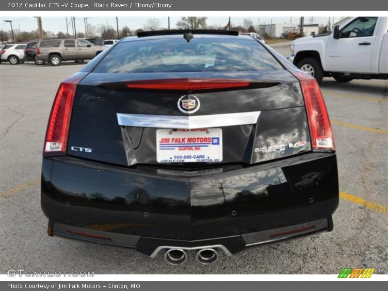 Black Raven / Ebony/Ebony 2012 Cadillac CTS -V Coupe