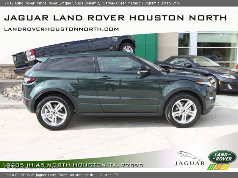 Galway Green Metallic / Dynamic Lunar/Ivory 2012 Land Rover Range Rover Evoque Coupe Dynamic