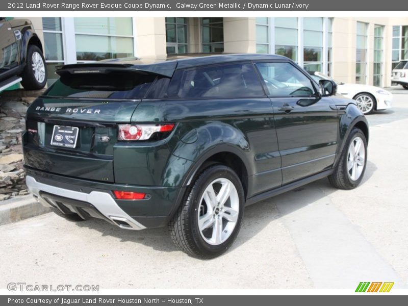 Galway Green Metallic / Dynamic Lunar/Ivory 2012 Land Rover Range Rover Evoque Coupe Dynamic