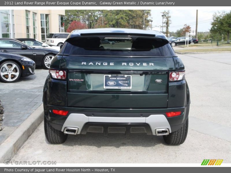Galway Green Metallic / Dynamic Lunar/Ivory 2012 Land Rover Range Rover Evoque Coupe Dynamic