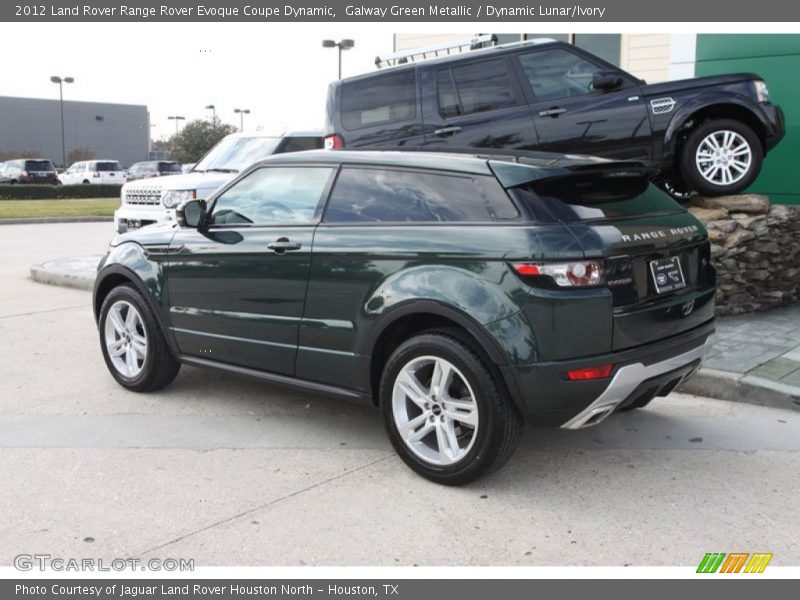 Galway Green Metallic / Dynamic Lunar/Ivory 2012 Land Rover Range Rover Evoque Coupe Dynamic