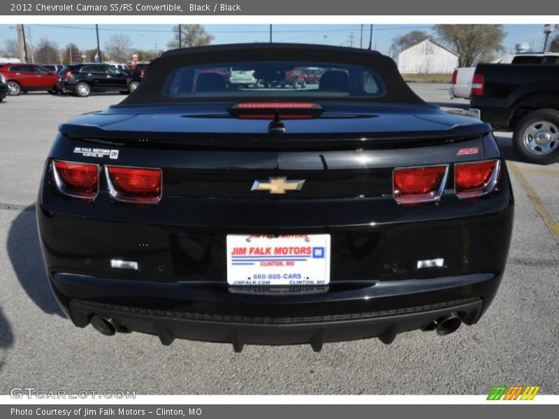 Black / Black 2012 Chevrolet Camaro SS/RS Convertible