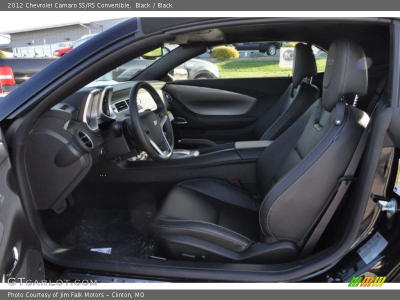  2012 Camaro SS/RS Convertible Black Interior