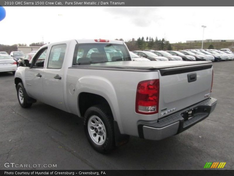 Pure Silver Metallic / Dark Titanium 2010 GMC Sierra 1500 Crew Cab