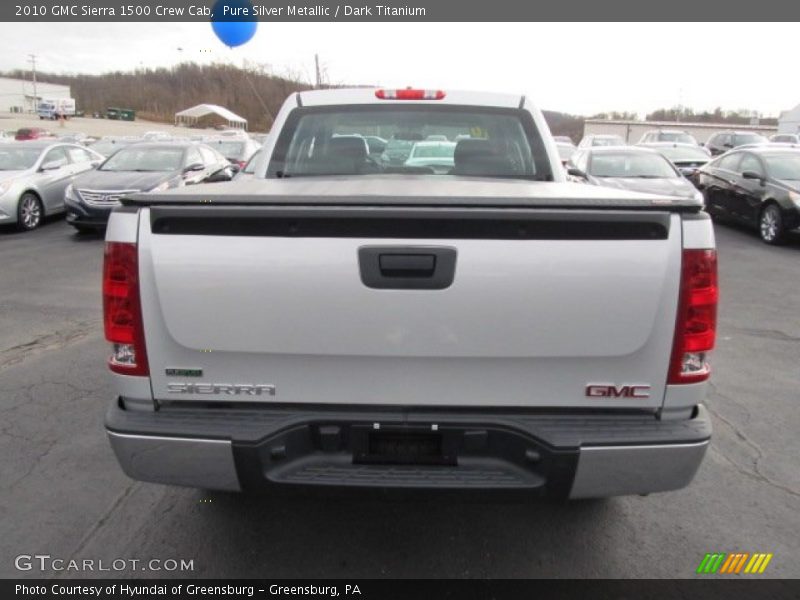 Pure Silver Metallic / Dark Titanium 2010 GMC Sierra 1500 Crew Cab