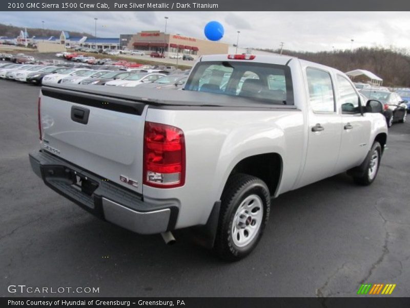 Pure Silver Metallic / Dark Titanium 2010 GMC Sierra 1500 Crew Cab