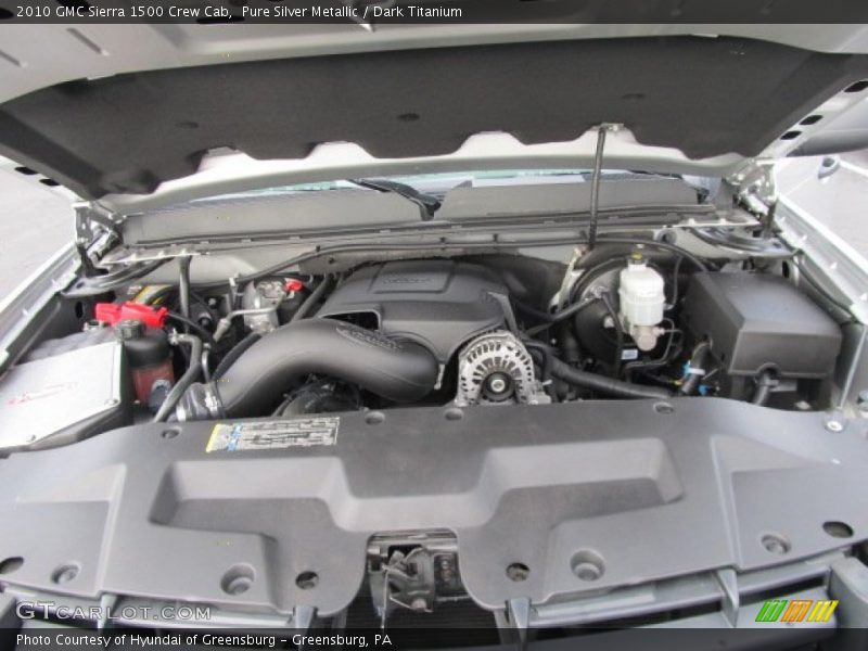 Pure Silver Metallic / Dark Titanium 2010 GMC Sierra 1500 Crew Cab