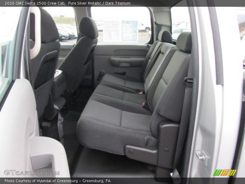 Pure Silver Metallic / Dark Titanium 2010 GMC Sierra 1500 Crew Cab