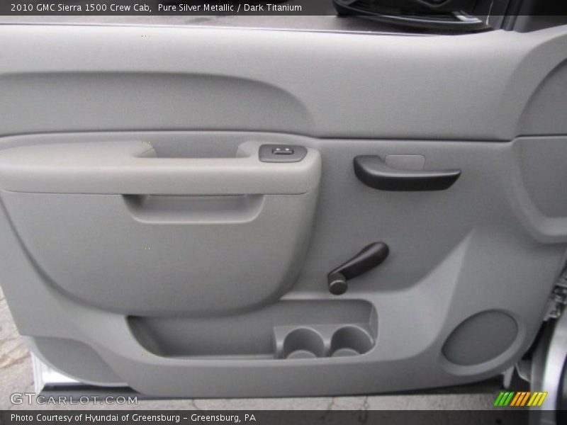 Pure Silver Metallic / Dark Titanium 2010 GMC Sierra 1500 Crew Cab