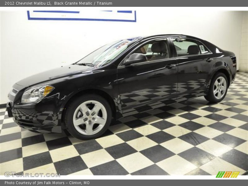 Black Granite Metallic / Titanium 2012 Chevrolet Malibu LS