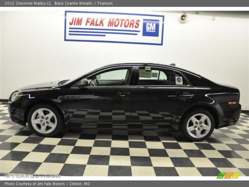 Black Granite Metallic / Titanium 2012 Chevrolet Malibu LS