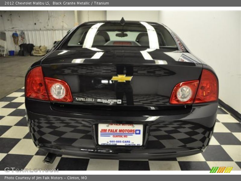 Black Granite Metallic / Titanium 2012 Chevrolet Malibu LS