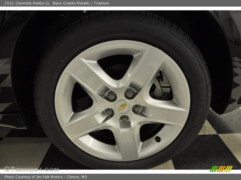 Black Granite Metallic / Titanium 2012 Chevrolet Malibu LS