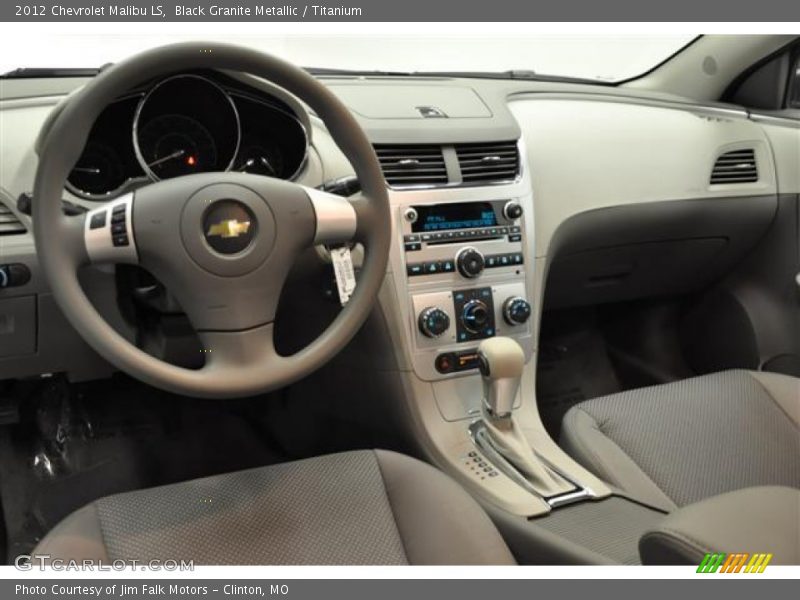 Black Granite Metallic / Titanium 2012 Chevrolet Malibu LS