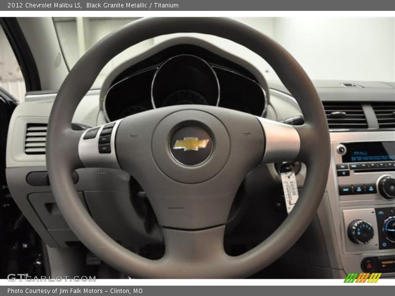 Black Granite Metallic / Titanium 2012 Chevrolet Malibu LS