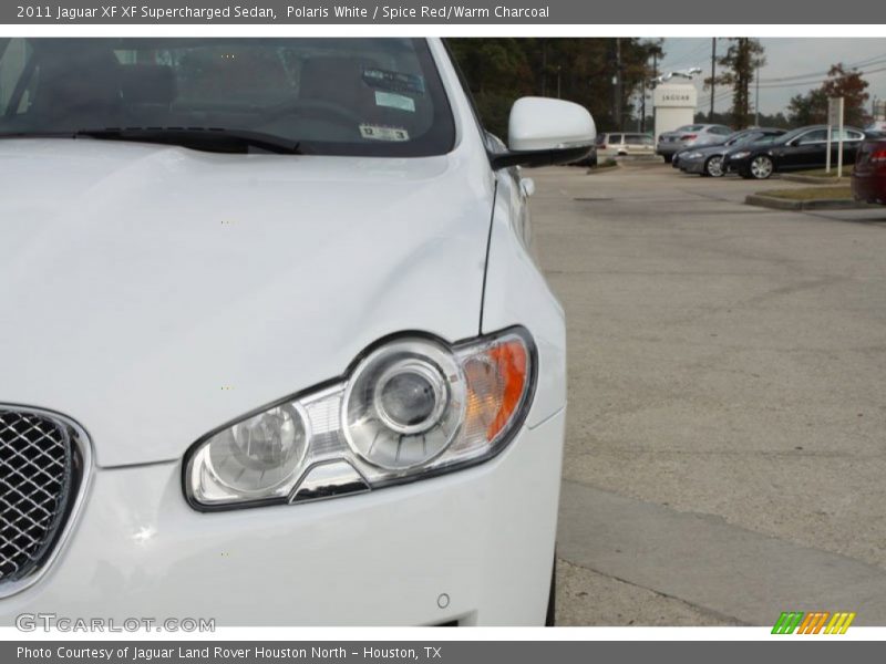 Polaris White / Spice Red/Warm Charcoal 2011 Jaguar XF XF Supercharged Sedan