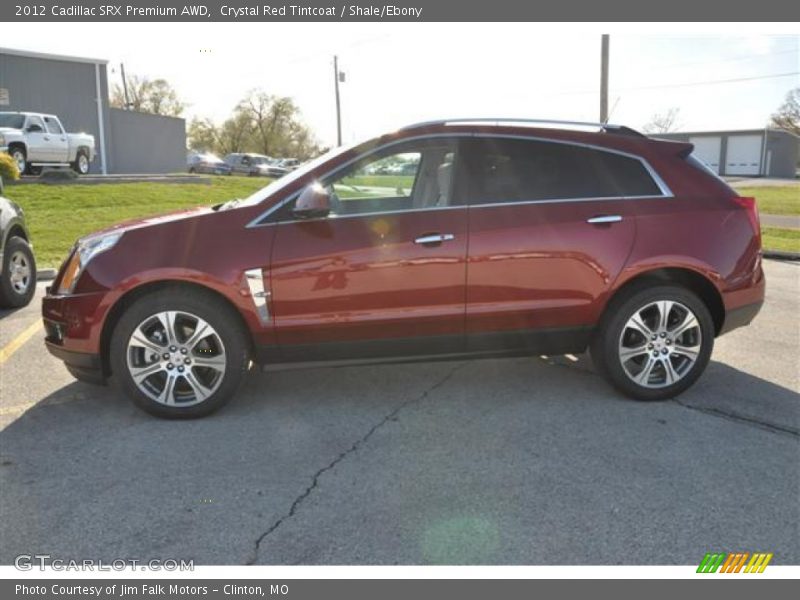 Crystal Red Tintcoat / Shale/Ebony 2012 Cadillac SRX Premium AWD